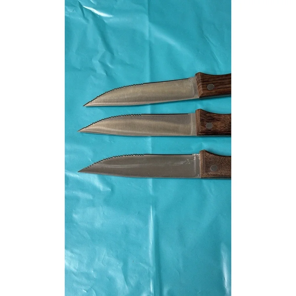 Zwilling J.A. Henckels Sonoma Steak Knives Set‎ of 3 Serrated Wood Handle